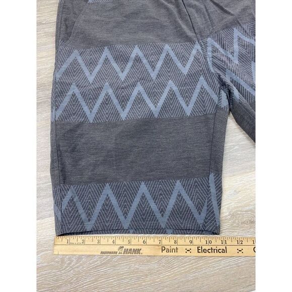 Kavu Mens Dunk Tank Board Shorts Stripe Shadow Size 38 Gray Quick Dry - Picture 9 of 11